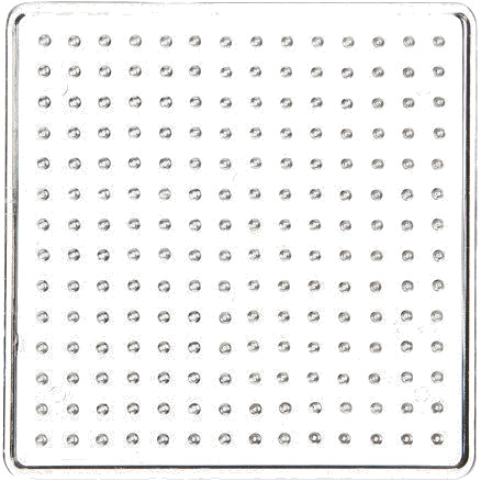 Diverse Perleplate Størrelse 7X7 Cm Medium Klar 1 Stk 