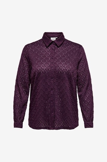 Only Carmakoma  Skjorte carAubrey L/S Rød