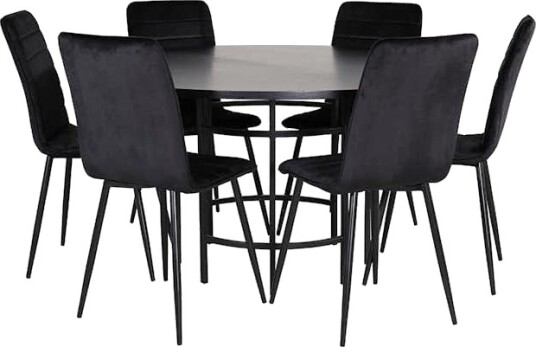 Spisegruppe furniture/fashion Copenhagen Ø140 cm med 6 Windu Stoler