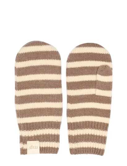 mp Denmark Bergen Striped Mittens - Beige - 5-7Y mp Denmark Bergen Striped Mittens - Beige - 5-7Y