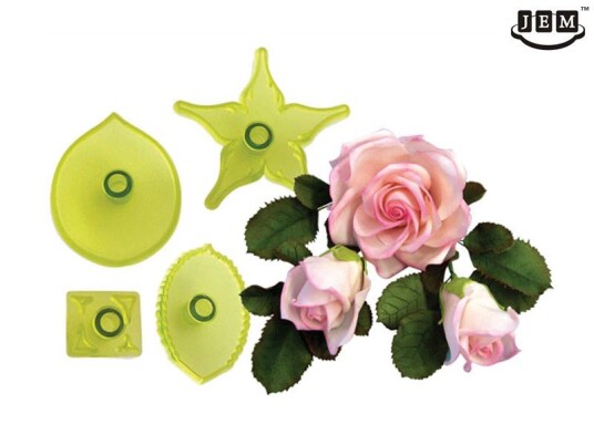 Jem Utstikker Stor Rose 4 Deler Jem Utstikker Stor Rose 4 Deler