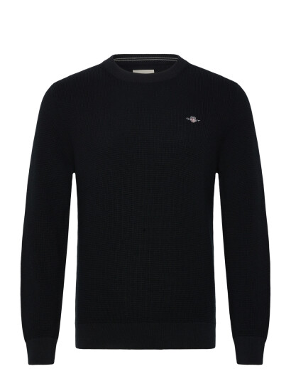 GANT Micro Textured Cotton C Neck Black XXXL GANT Micro Textured Cotton C Neck Black XXXL