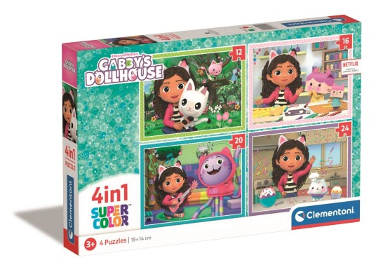 Clementoni 4in1 Puzzle Gabby's Dollhouse Gulv