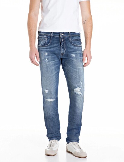 Replay Anbass Trousers Slim Aged Blue 36 x 32