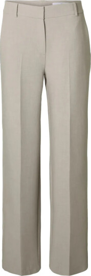 Selected Slfrita Mw Wide Pant Mel Noos - Beige - 40 x 32
