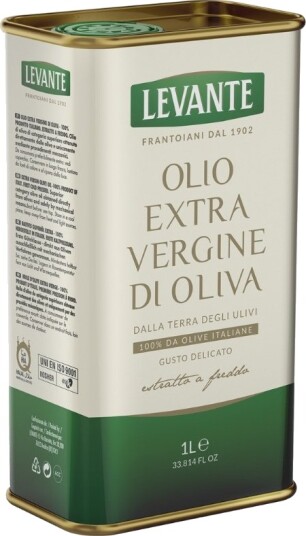 E. Jomfru Olivenolie 100% It 1 l Dåse