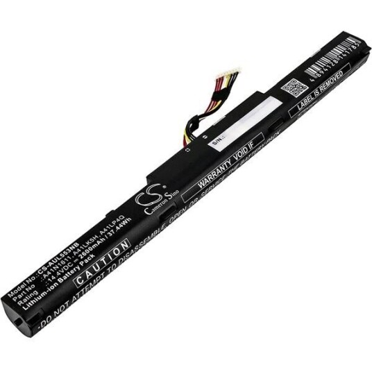 Asus GL553VW-1A batteri (2600 mAh 14.4 V, Sort) Asus GL553VW-1A batteri (2600 mAh 14.4 V, Sort)
