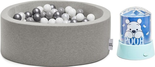JLY Ballbasseng Med Ole Brumm Projektor Grey/Blue