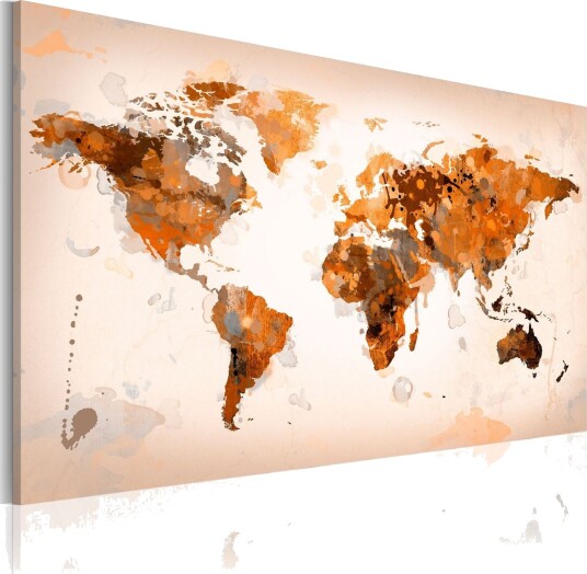 Bilde Map Of The World Desert Storm 90x60 Artgeist sp. z o. o.