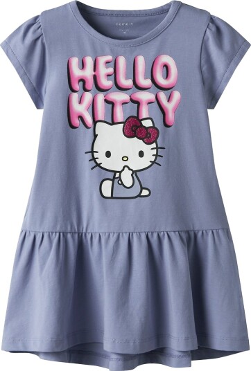 Name It Kjole NmfFidi Hello Kitty Purple Inntrykk Name It 7 år (122) Kjole Lilla