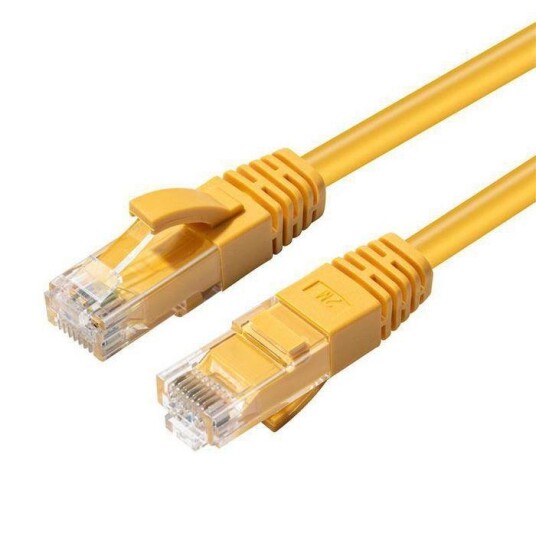 Microconnect U/utp Cat5e 0.3M Yellow PVC