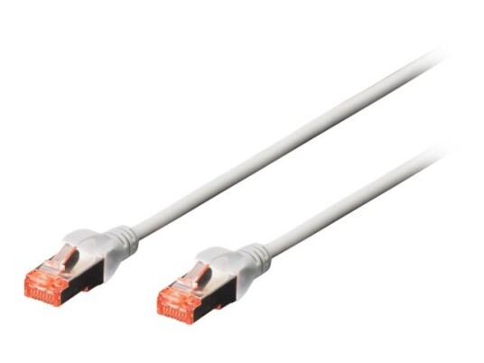 Digitus Professional Koblingskabel Rj-45 Hann Til Rj-45 Hann 2 M Sftp Pimf Cat 6 Ieee 802.3 Med Støvel Halogenfri Uten Hindringer Flertrådet Grå En Pakke 10