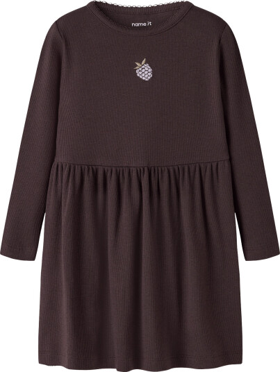 Name It Nmfonaya Ls Slim Dress Box   Brown   92