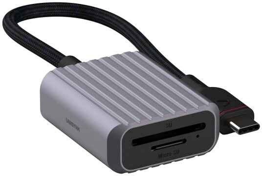 Unysink USB-C til Memory Card adapter 10382 grå Unysink USB-C til Memory Card adapter 10382 grå