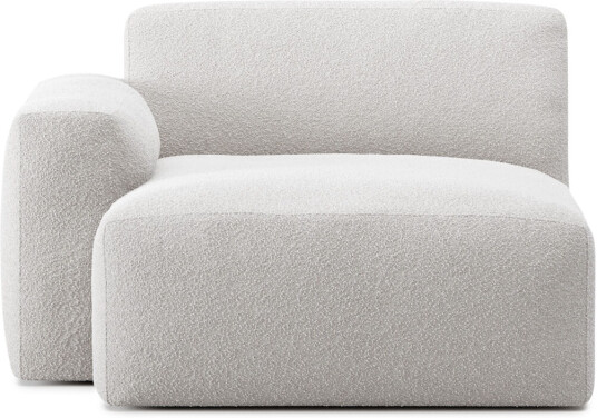 No Ga - Brick Left Chaise Lounge Ascot White 00 Sofaer Hvit Ned/metall/tre/tekstilmateriale