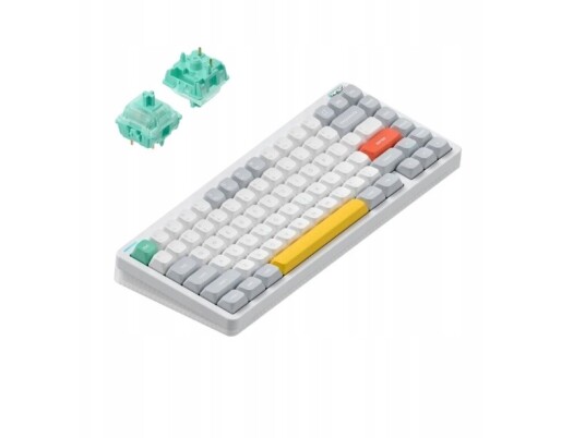 Nuphy Halo75 V2 Trådløst Mekanisk Tastatur Ionic White Mint
