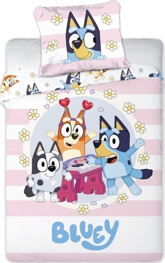 Bluey Junior Sengetøy 100X135 Cm – 100 Prosent Bomull
