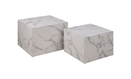 Soffadirekt DAISY Sofabord 2 set Hvit