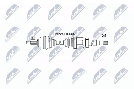 Nty Drivaksel NTY NPW FR 006 Nty Drivaksel NTY NPW FR 006