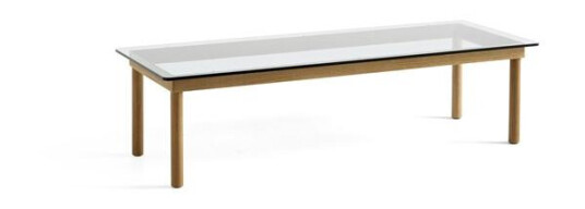 HAY Kofi Salongbord 36x50x140 Eik/ Klar Glass