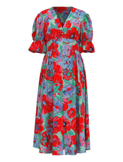YAS Yasfarron 2/4 Midi Dress S. - Show - Red - 38 YAS Yasfarron 2/4 Midi Dress S. - Show - Red - 38