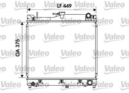 Radiator VALEO 734170