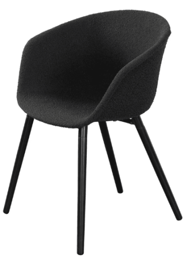Trend Collection EMORY Spisestol Svart 2 stk