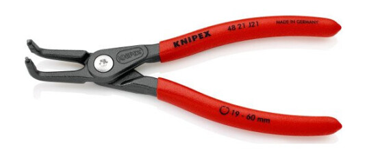 Knipex 48 21 J21 Rundtenger 165 mm for Innvendige Seegerring