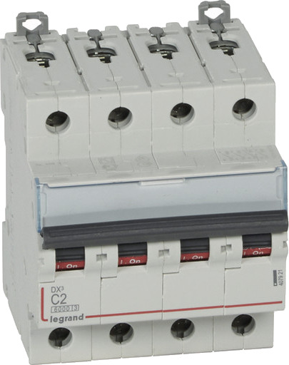 Legrand DX3 MCB automatsikring C2 4P 4M 6/10kA