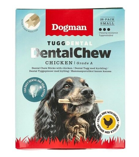 Dogman Tygg Dental Med Kylling S 28P