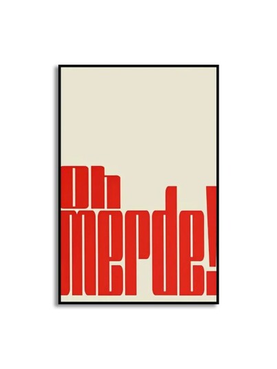Plakat Oh Merde Plakat Oh Merde