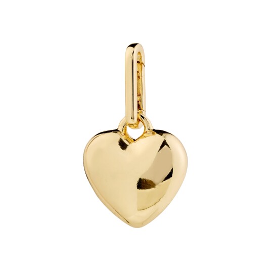 Pilgrim CHARM hjerteanheng gullbelagt