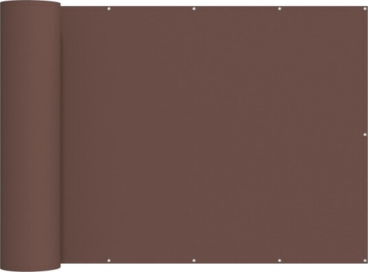 vidaXL Balkong privat skjerm 180 x 1000 cm Stoff med PU belegg Brun