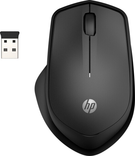 HP 285 Ergonomisk Trådløs Mus med Stille Klikk - Optisk, Sort HP 285 Ergonomisk Trådløs Mus med Stille Klikk - Optisk, Sort