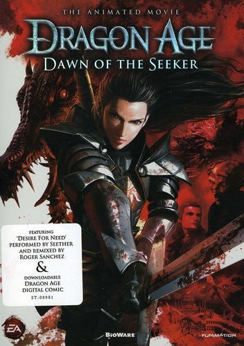 Dragon Age Dawn Of The Seeker DVD Dragon Age Dawn Of The Seeker DVD