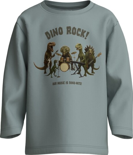 Name It Genser   NmmVoto   Avgrunn/Dino Rock   Name It   1½ år (86)   Genser Grå Lyseblå