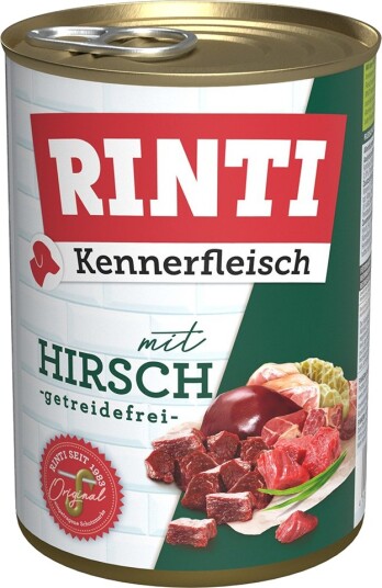 Rinti Våtfôr Kennerfleisch Hjort 24 X 400 G Rinti Våtfôr Kennerfleisch Hjort 24 X 400 G