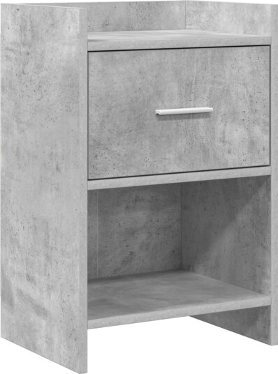  Nattbord Betonggrå 40 x 30 x 60 cm Konstruert tre