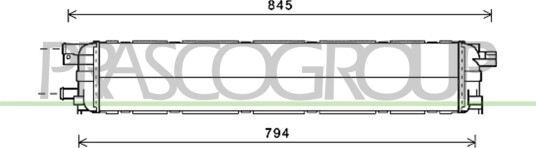 PRASCO AD024R017 Radiator motorkjøling