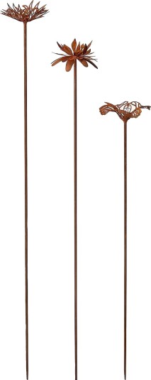 Wikholm Form Blomma Plantepinner 3 pakning Brun Wikholm Form Blomma Plantepinner 3 pakning Brun