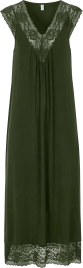 Damella of Sweden Nightdress No Sleeve Khaki green XL Damella of Sweden Nightdress No Sleeve Khaki green XL