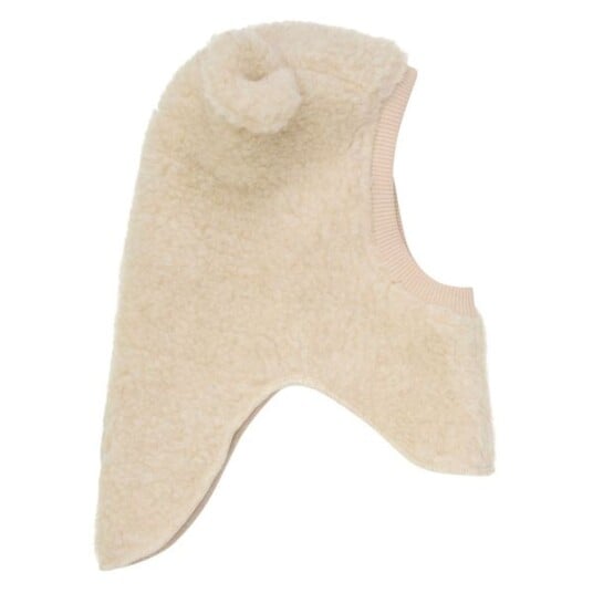 Huttelihut Camel Melange Elefantlue Ull Alpaca Pompoms 2 4 år/52