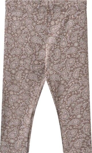 Wheat Leggings - Jules - Purple Plum Paisley - Wheat - 68 - Leggings Beige Brun - 62