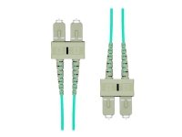 ProXtend - Patchkabel - SC/UPC multimodus (hann) til SC/UPC multimodus (hann) - 5 m. - 2 mm - fiberoptikk - dupleks - 125 my - OM3 - halogenfri - akvamarin
