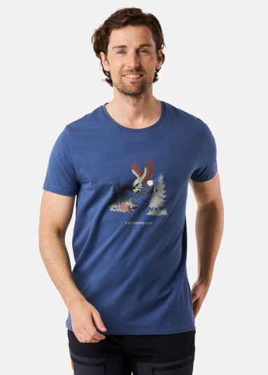 Swedemount Forest Tee Denim Blue Eagle S T-Shirts Swedemount Forest Tee Denim Blue Eagle S T-Shirts