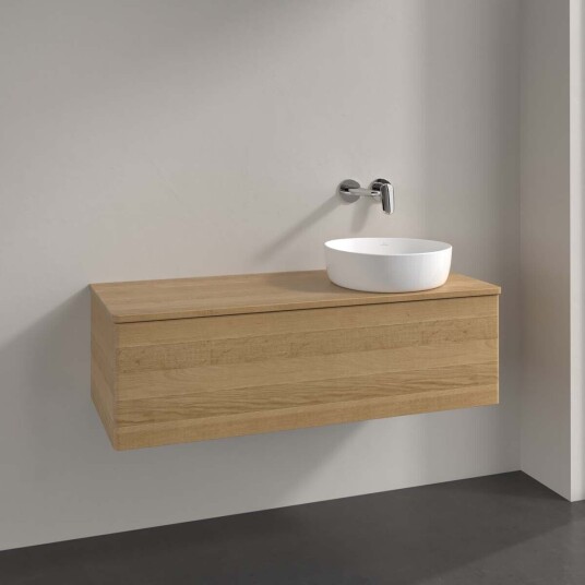 Villeroy & Boch  Antao Servantskap med 1 skuff 120x50x36 cm u/lys Eik