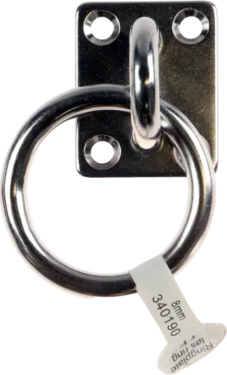 CAL Ringplate m/ løs ring Rustfri 8x45 mm CAL Ringplate m/ løs ring Rustfri 8x45 mm