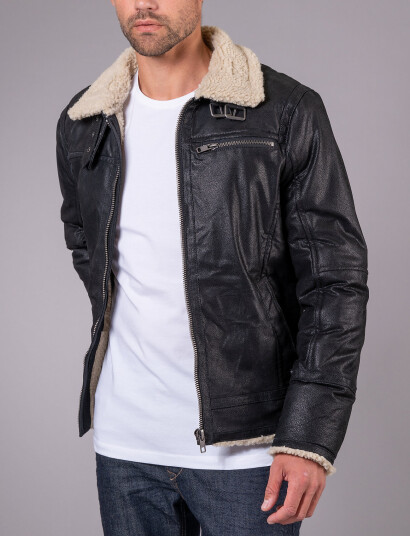 Jofama Axel Classic Pile Suede Jacket - Black - 52