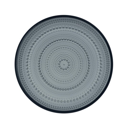 iittala Kastehelmi tallerken liten - 24,8 cm Mørkegrå