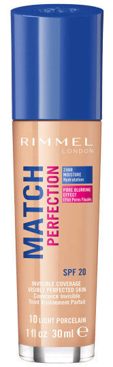 Rimmel Match Perfection Foundation ulike nyanser Light Porcelain